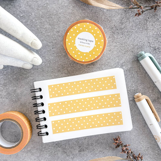 Papier Platz / Washi Tape - Dot Yellow