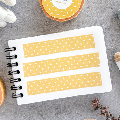 Papier Platz / Washi Tape - Dot Yellow
