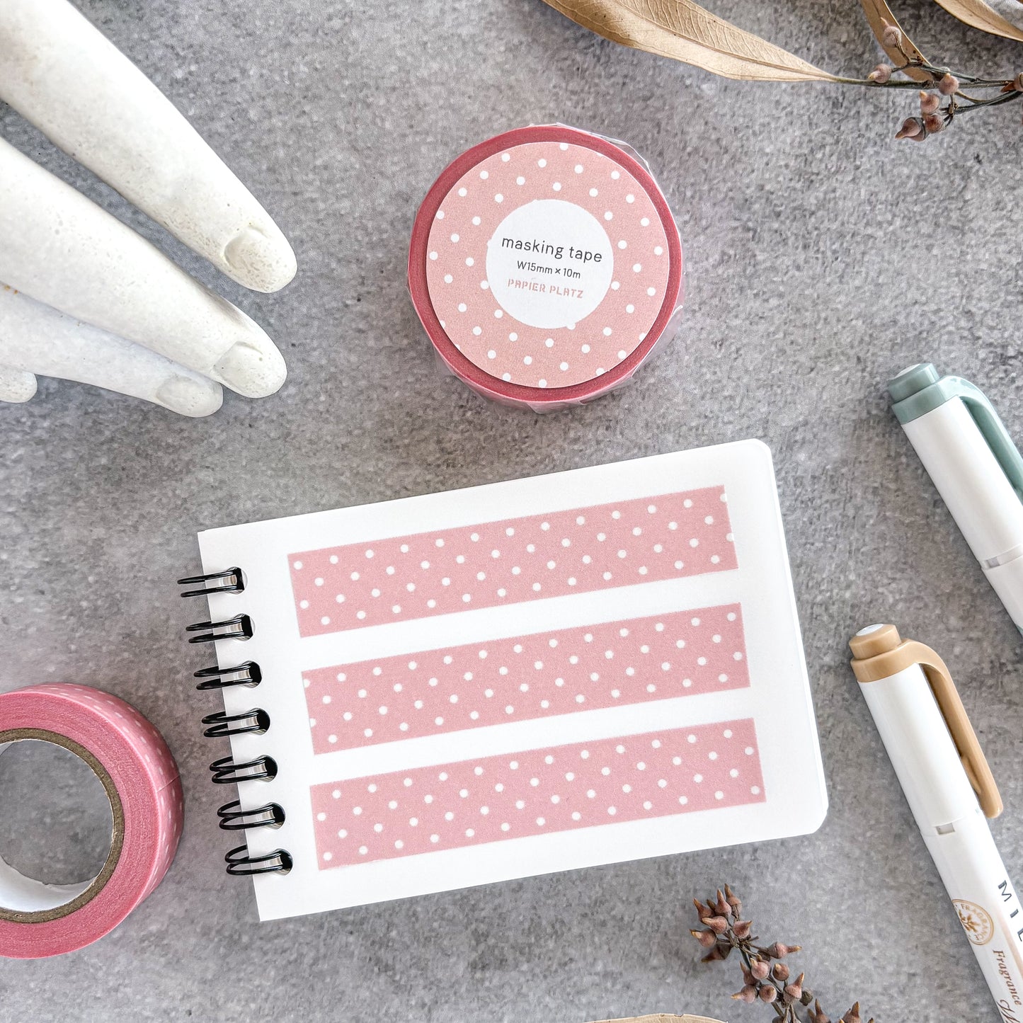 Papier Platz / Washi Tape - Dot Pink