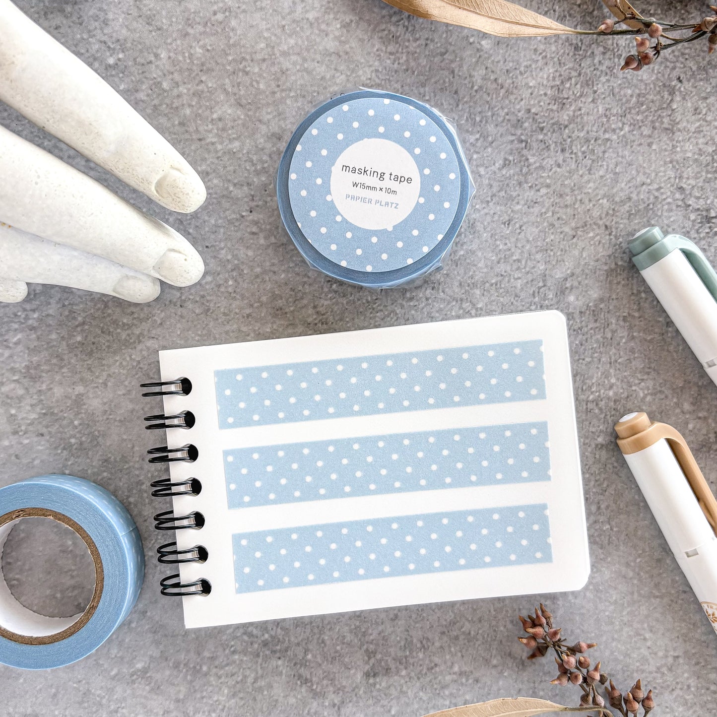 Papier Platz / Washi Tape - Dot Sky Blue