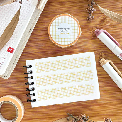 Papier Platz / Washi Tape - Grid Yellow