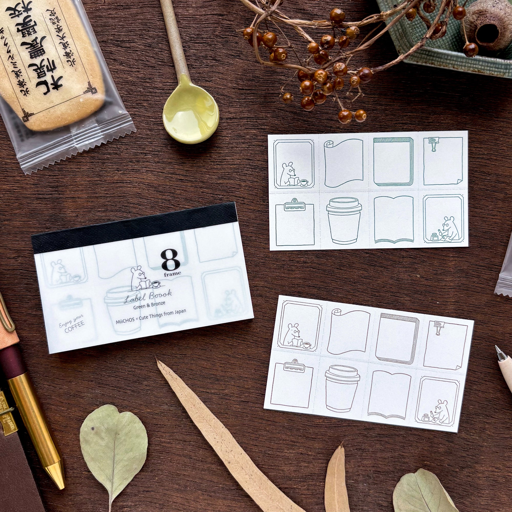MiiCHOS x CTJF / Letterpress 8 Patterns Label Book