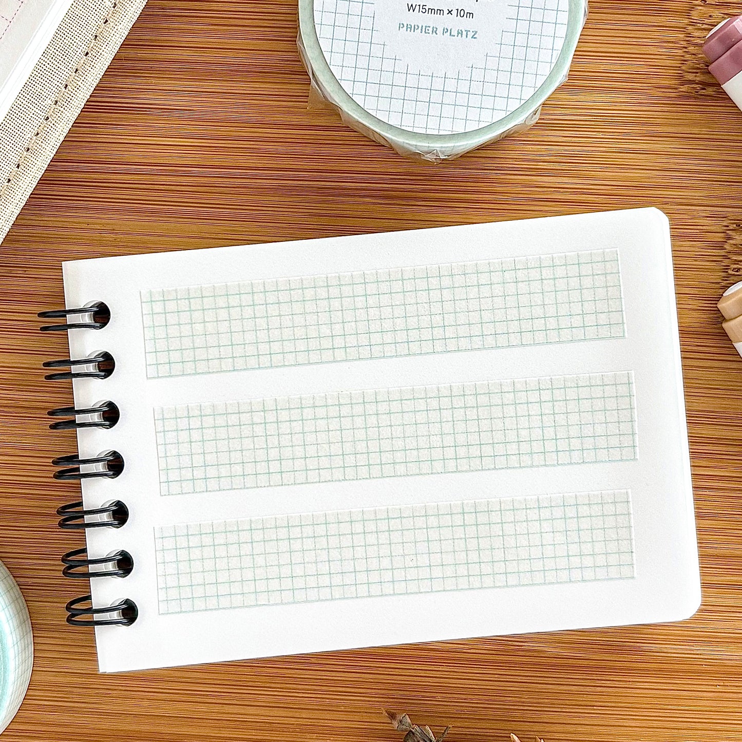 Papier Platz / Washi Tape - Grid Aquamarine