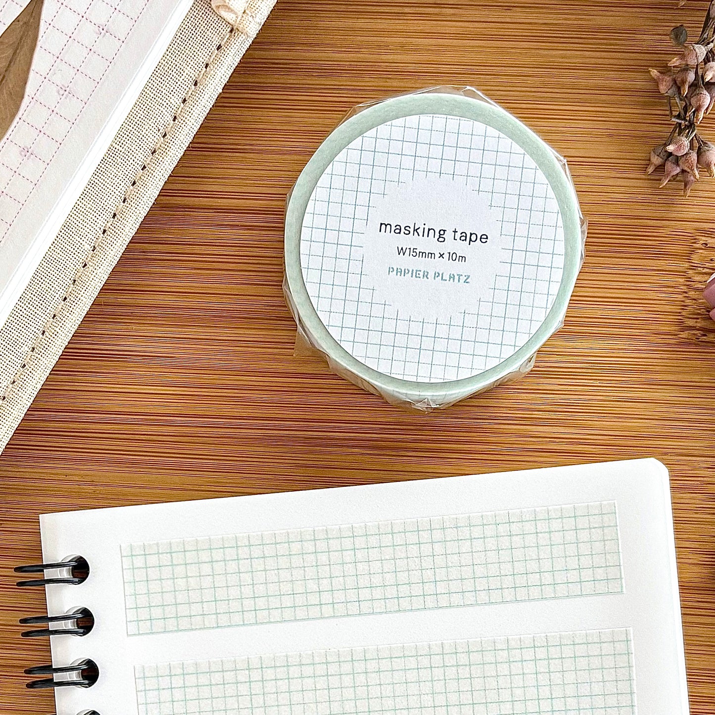 Papier Platz / Washi Tape - Grid Aquamarine