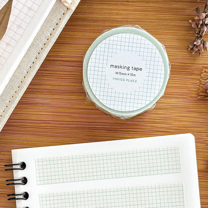 Papier Platz / Washi Tape - Grid Aquamarine
