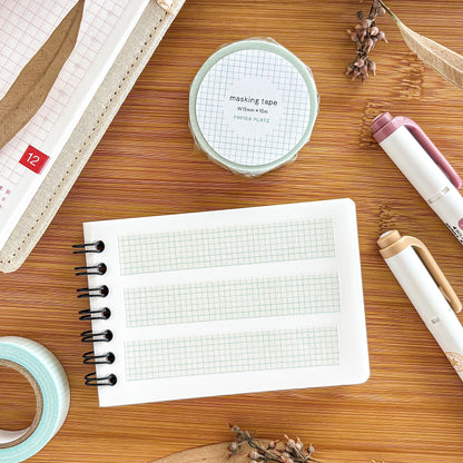 Papier Platz / Washi Tape - Grid Aquamarine