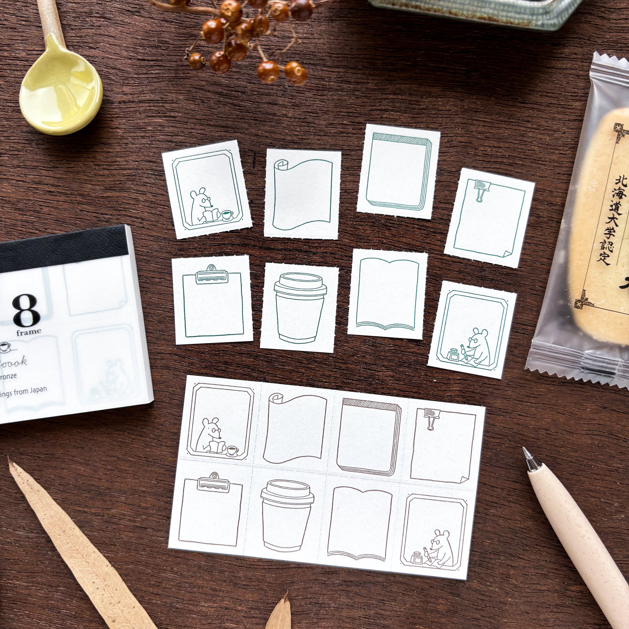 MiiCHOS x CTJF / Letterpress 8 Patterns Label Book