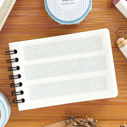 Papier Platz / Washi Tape - Grid Sky Blue