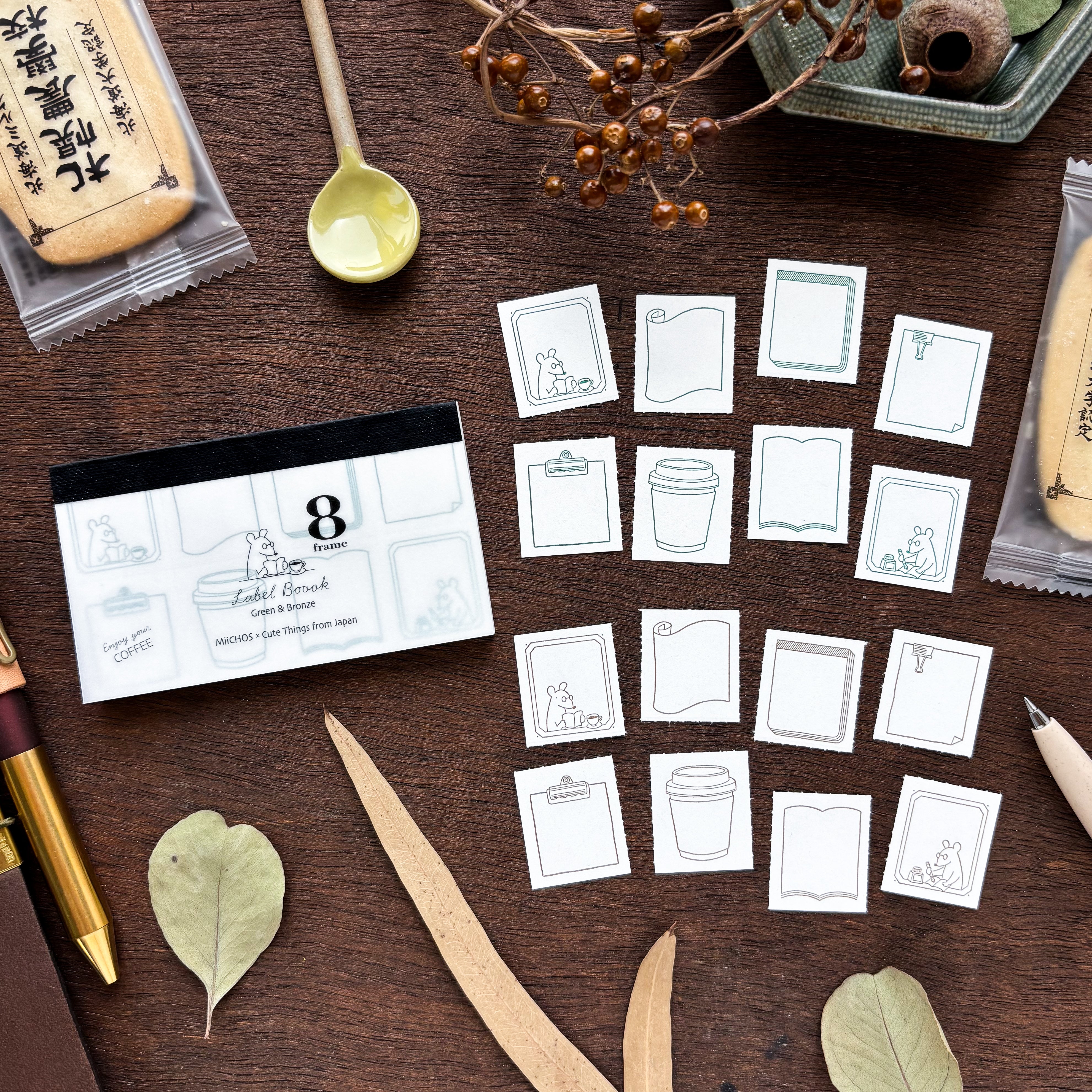 MiiCHOS x CTJF / Letterpress 8 Patterns Label Book