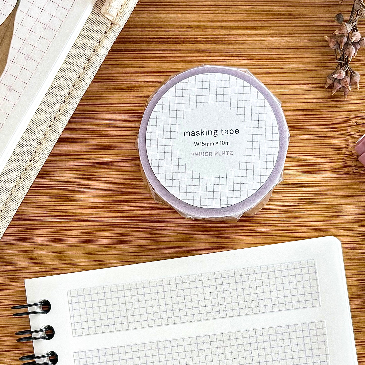 Papier Platz / Washi Tape - Grid Purple