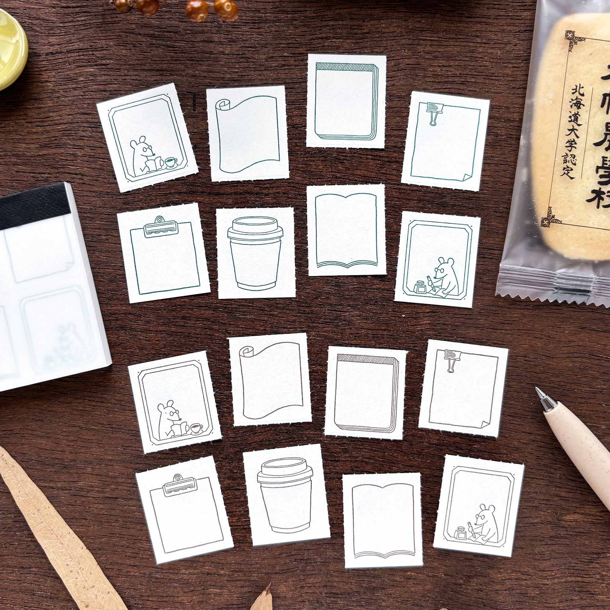 MiiCHOS x CTJF / Letterpress 8 Patterns Label Book