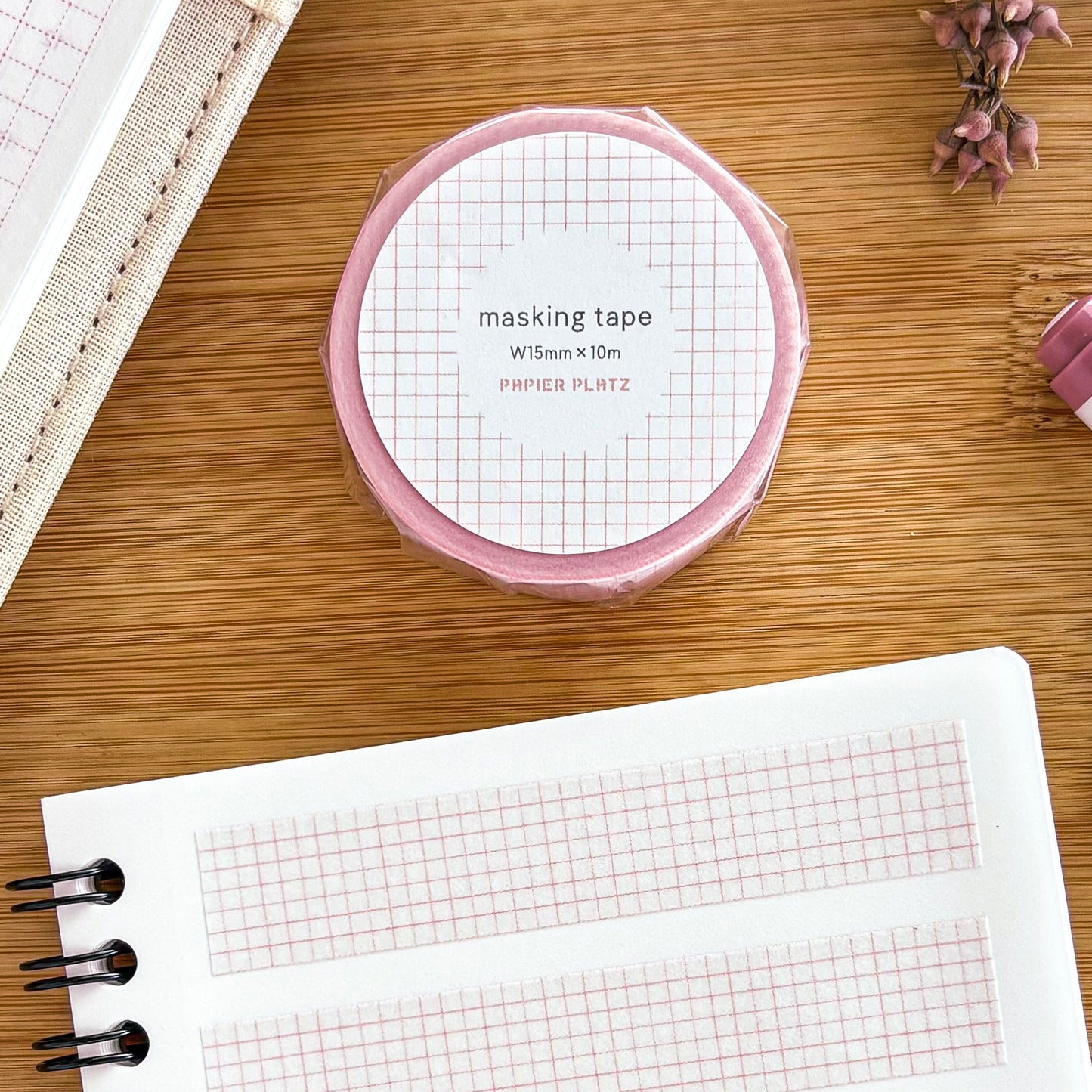 Papier Platz / Washi Tape - Grid Pink