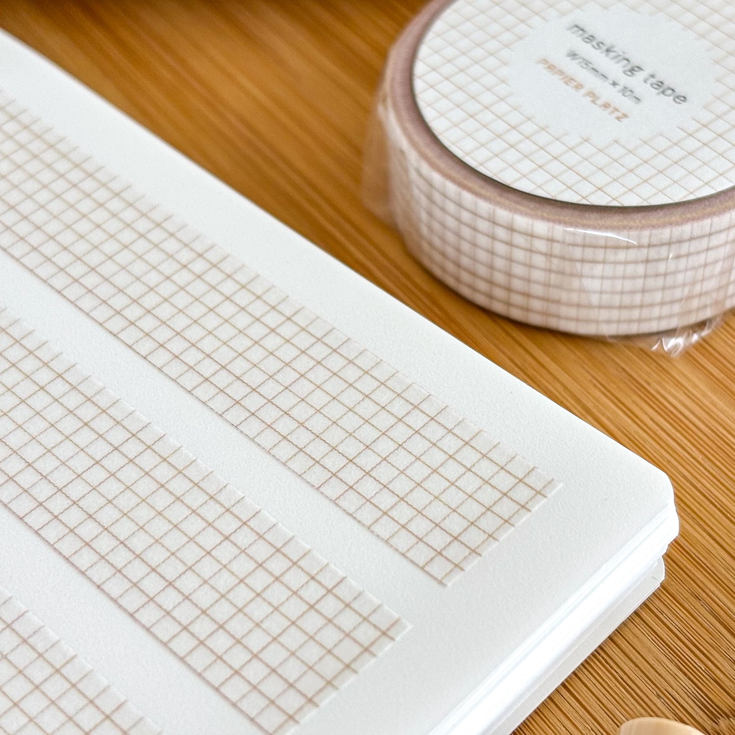 Papier Platz / Washi Tape - Grid Brown