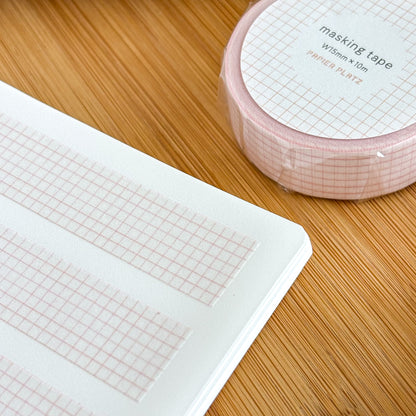 Papier Platz / Washi Tape - Grid Pink