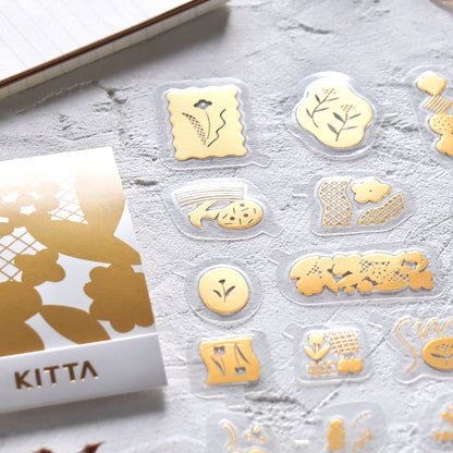 KITTA Shiny Flake Stickers - Flower Song