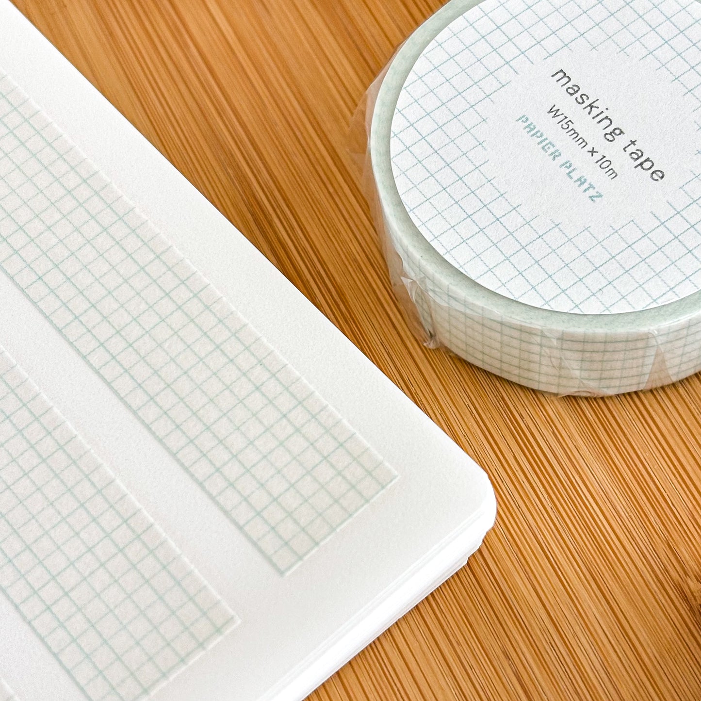 Papier Platz / Washi Tape - Grid Aquamarine