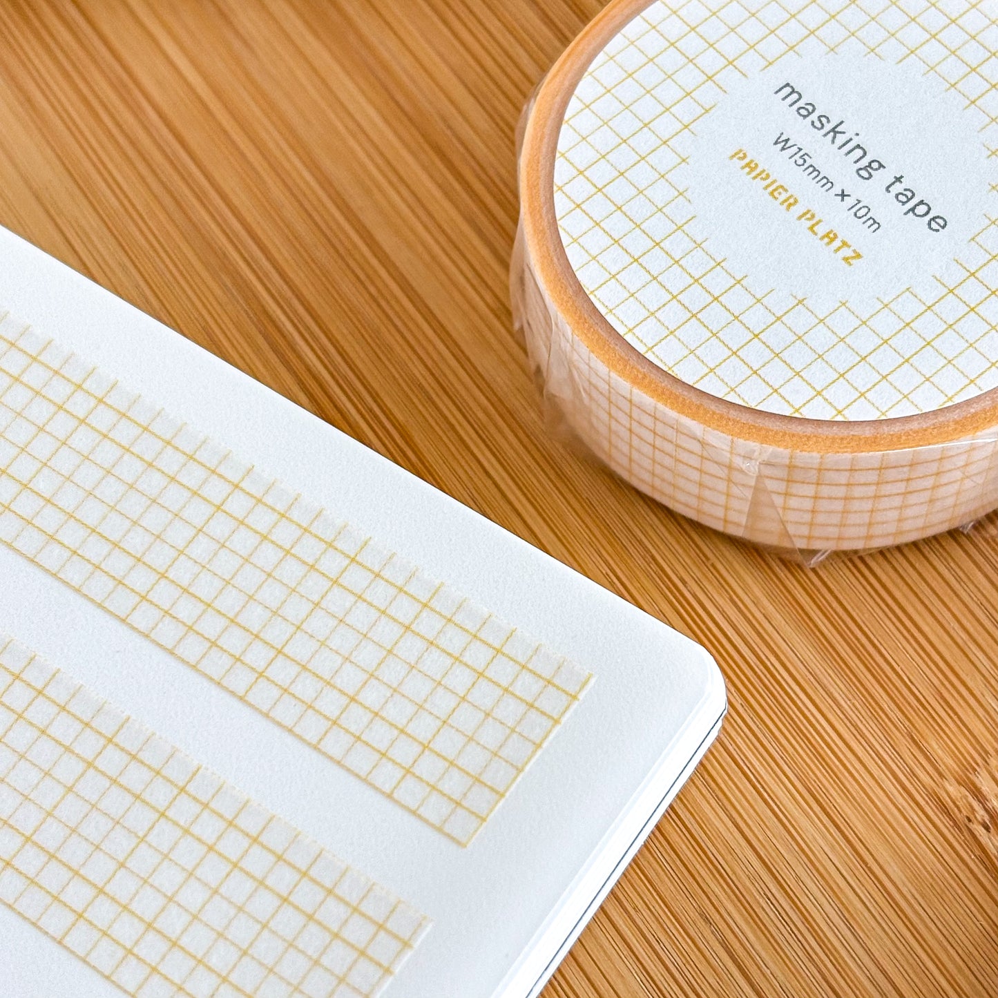 Papier Platz / Washi Tape - Grid Yellow