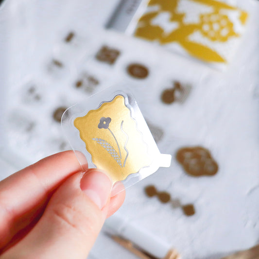 KITTA Shiny Flake Stickers - Flower Song