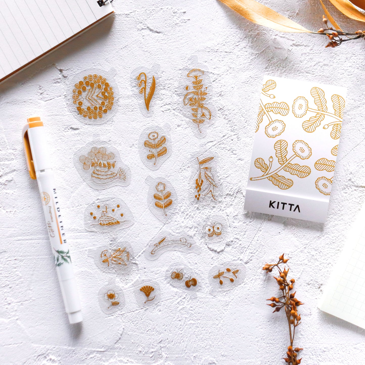 KITTA Shiny Flake Stickers - Shine