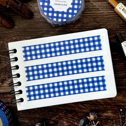 Papier Platz / Washi Tape - Checkered (Ultramarine)