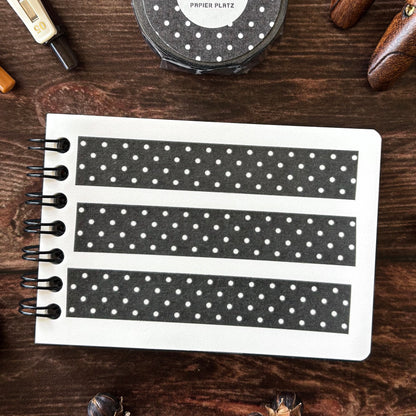 Papier Platz / Washi Tape - Dot Black
