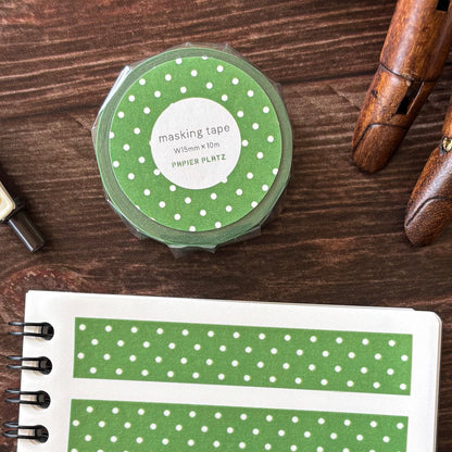 Papier Platz / Washi Tape - Dot Green