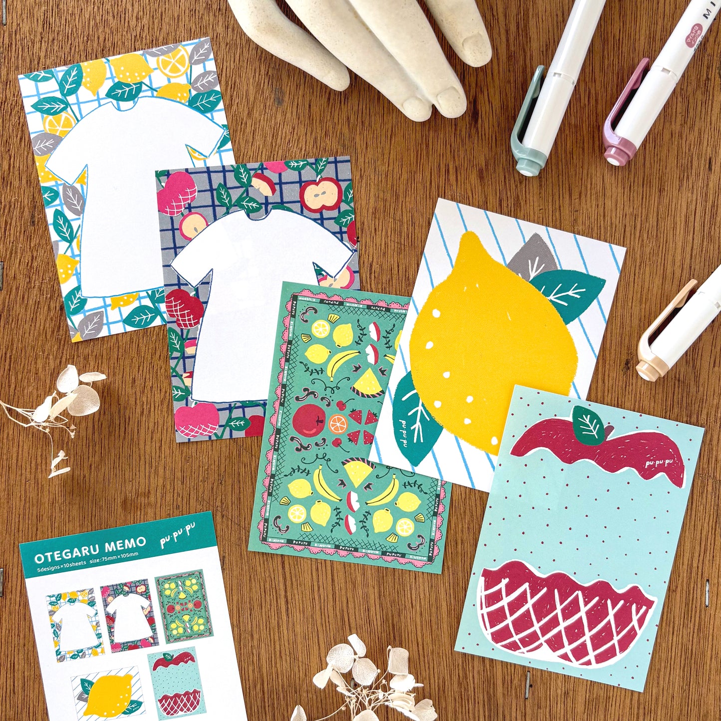 PUPUPU / Memo Pad - Fruits