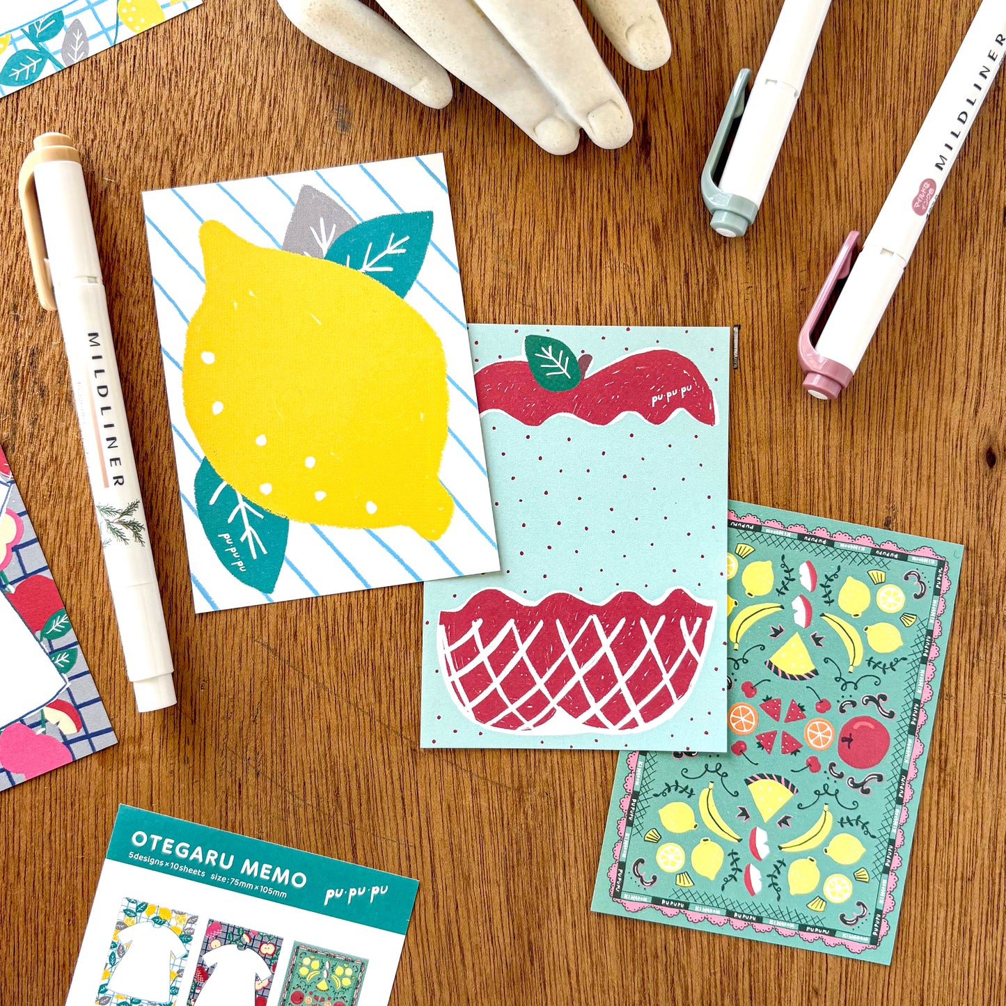 PUPUPU / Memo Pad - Fruits