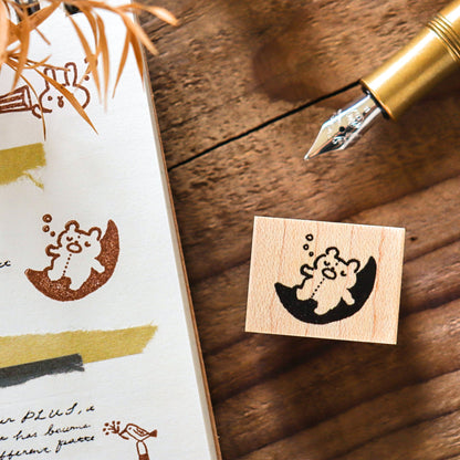 Hankodori / Rubber Stamp - Sleeping Bear
