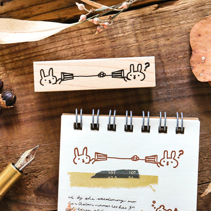 Hankodori / Rubber Stamp - Hello?