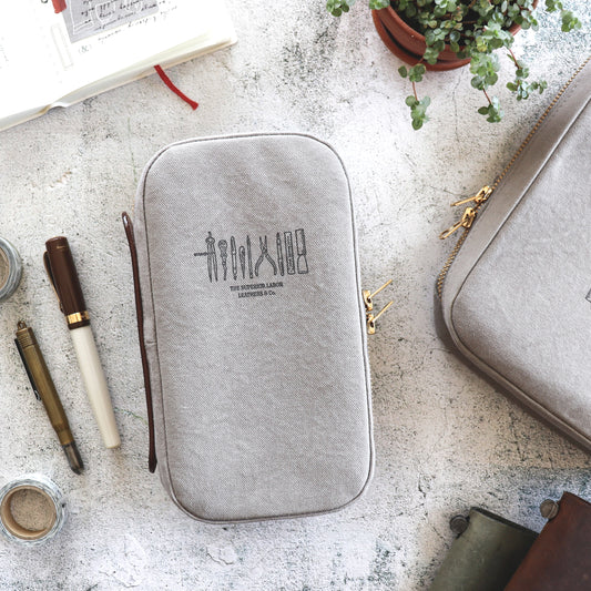 THE SUPERIOR LABOR / キャンバスミッションケース【グレー・M】