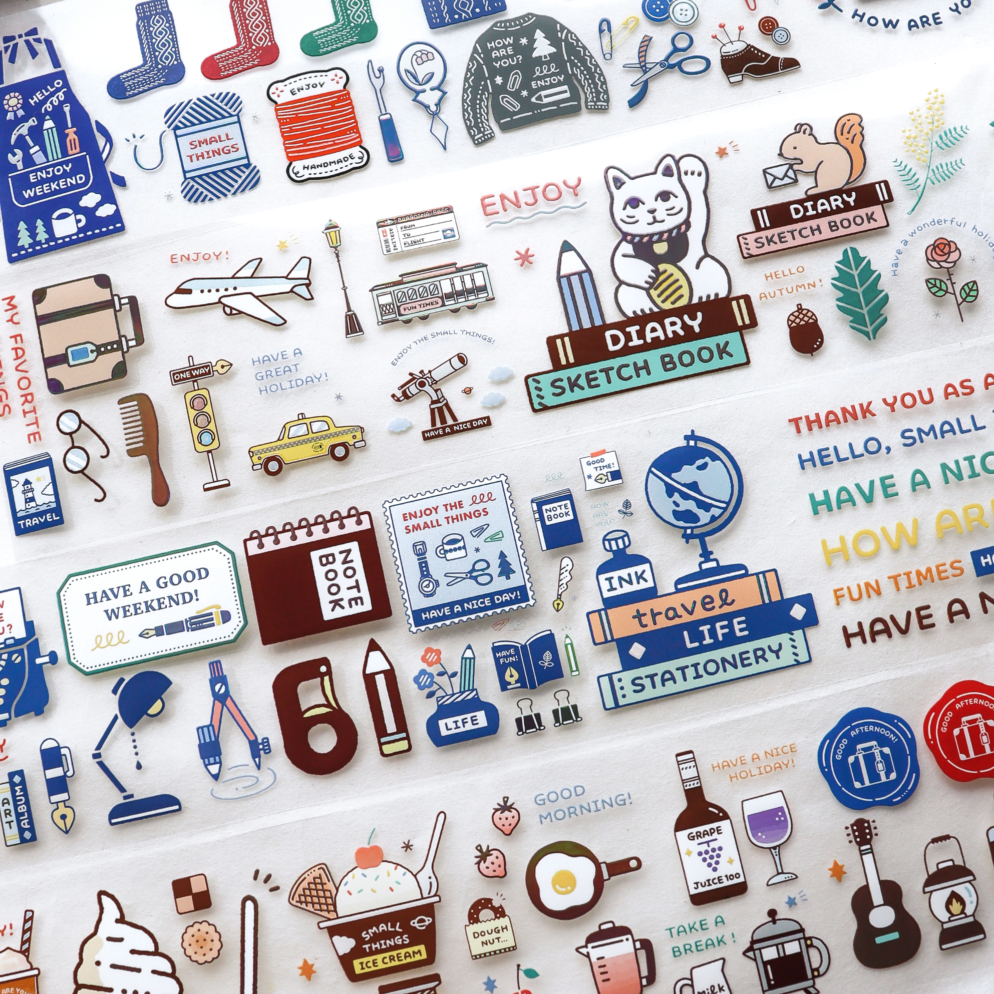 eric / Foil-Stamped Clear Roll Stickers