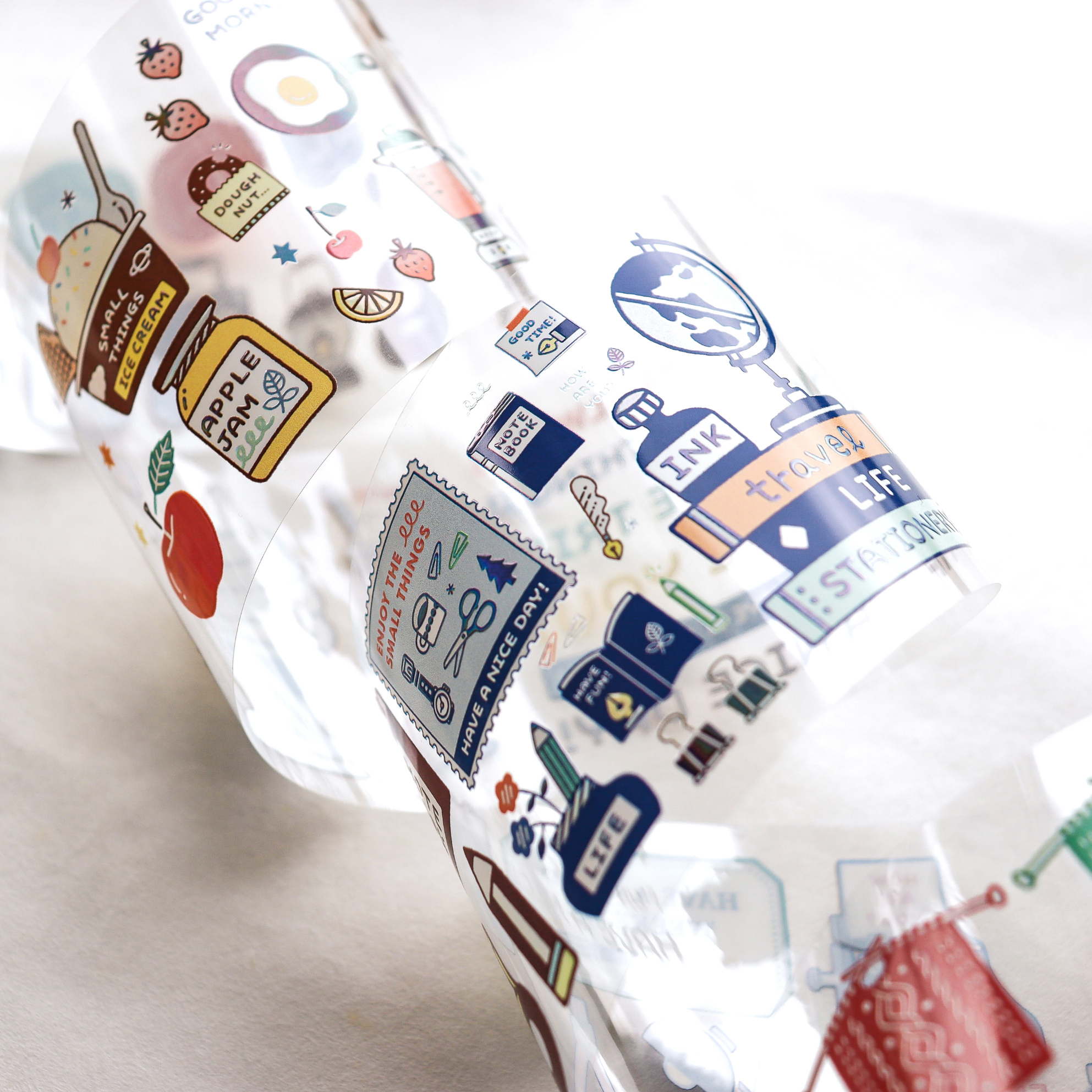eric / Foil-Stamped Clear Roll Stickers