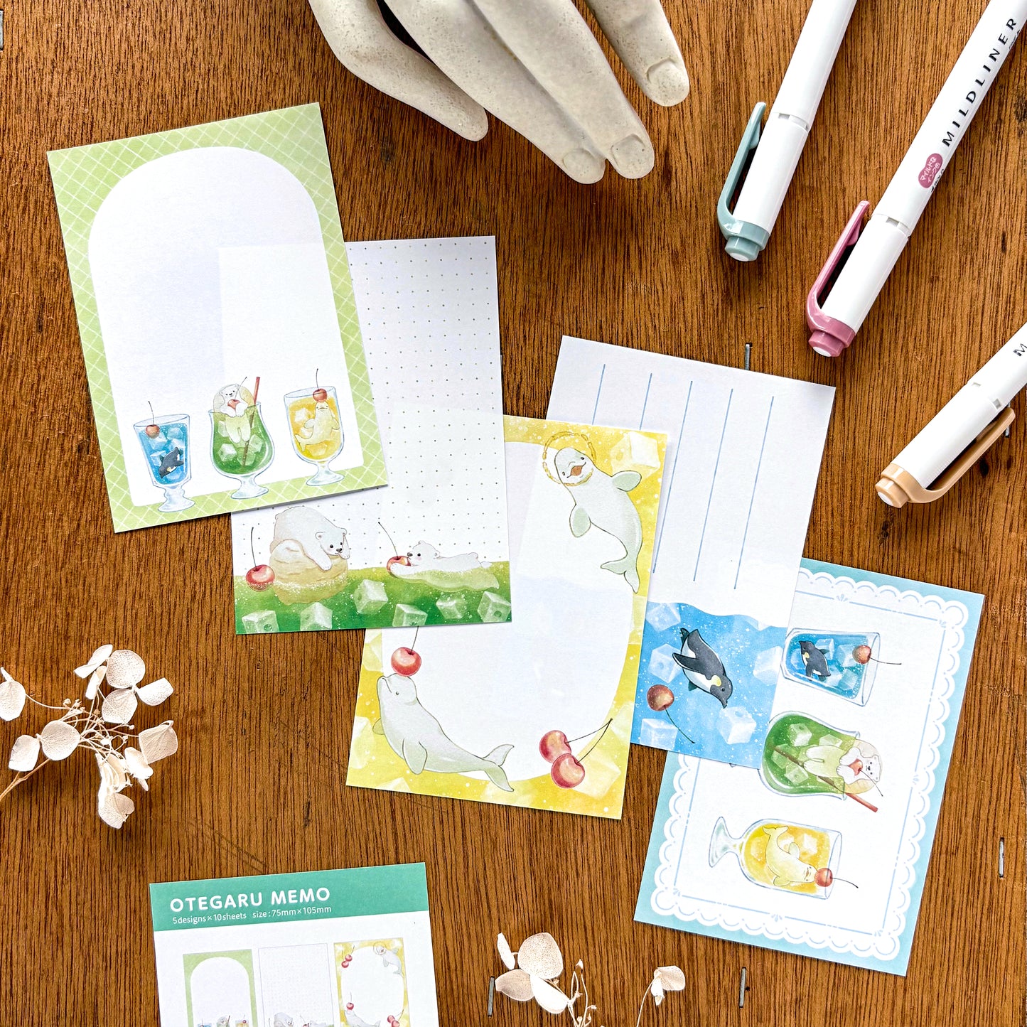 NATSUNOKA / Memo Pad - Animal Soda