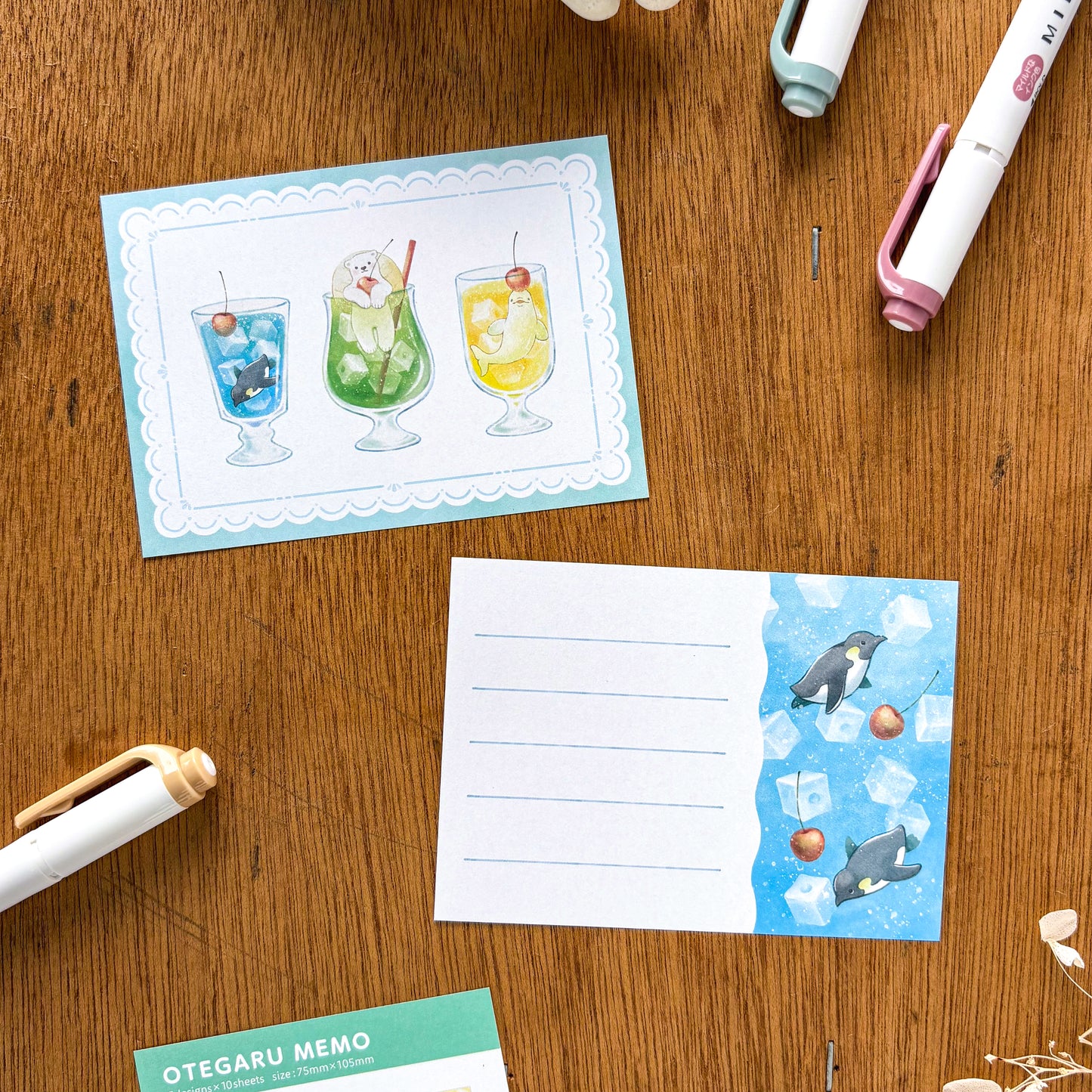 NATSUNOKA / Memo Pad - Animal Soda