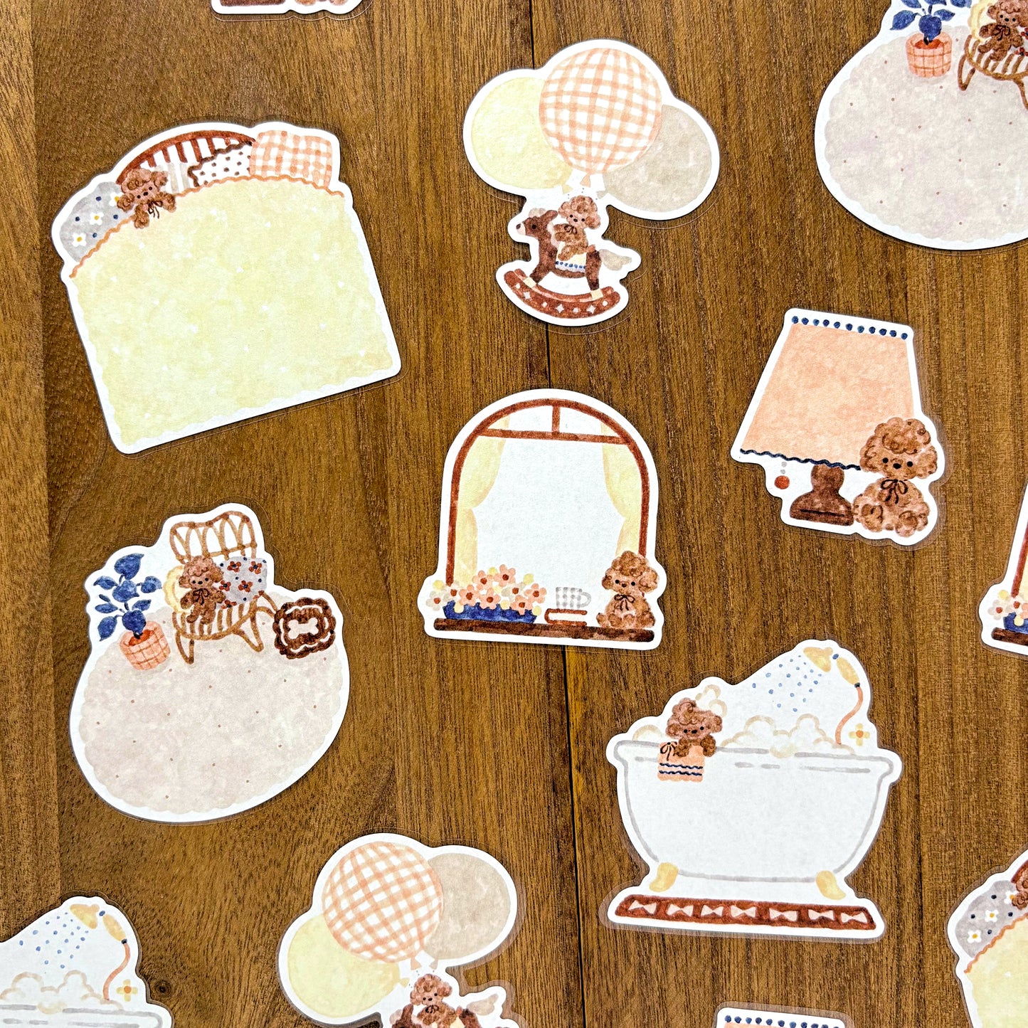 Waka Nakauchi / Flake Sticky Note - Dog at Home