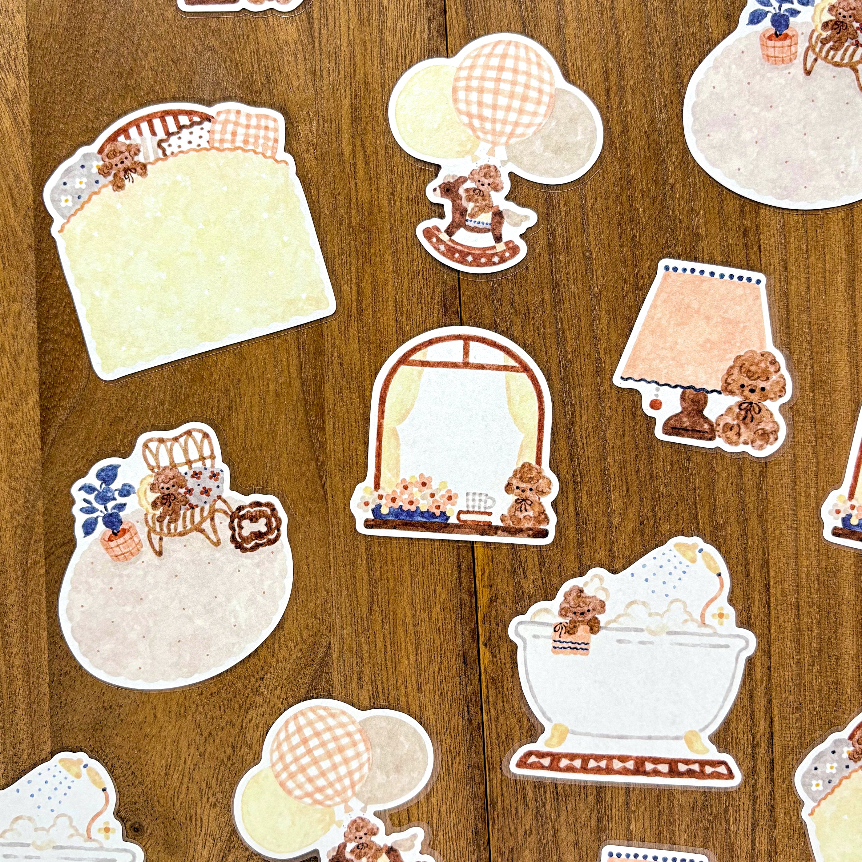Waka Nakauchi / Flake Sticky Note - Dog at Home