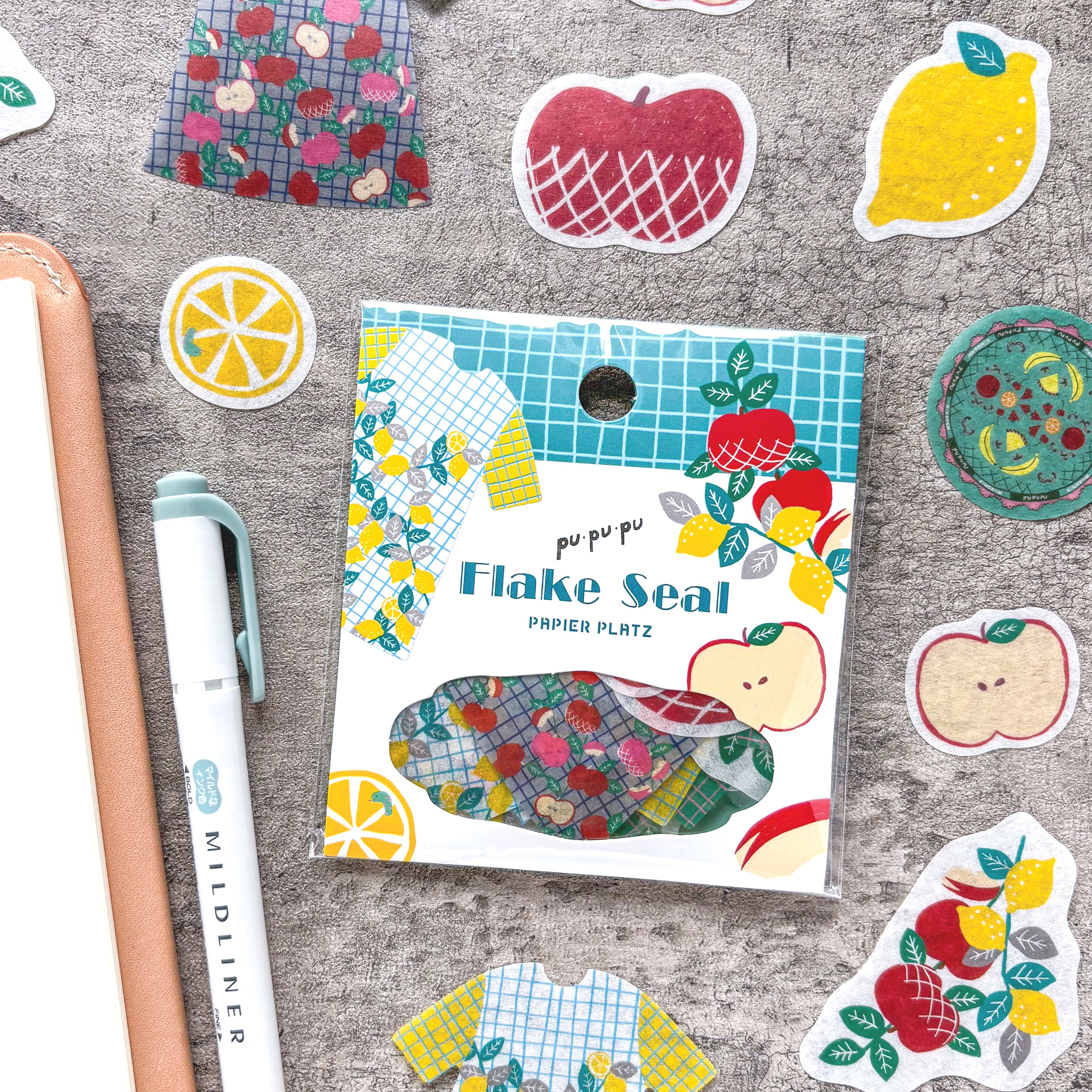 PUPUPU / Flake Stickers - Fruits