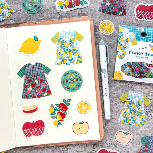 PUPUPU / Flake Stickers - Fruits