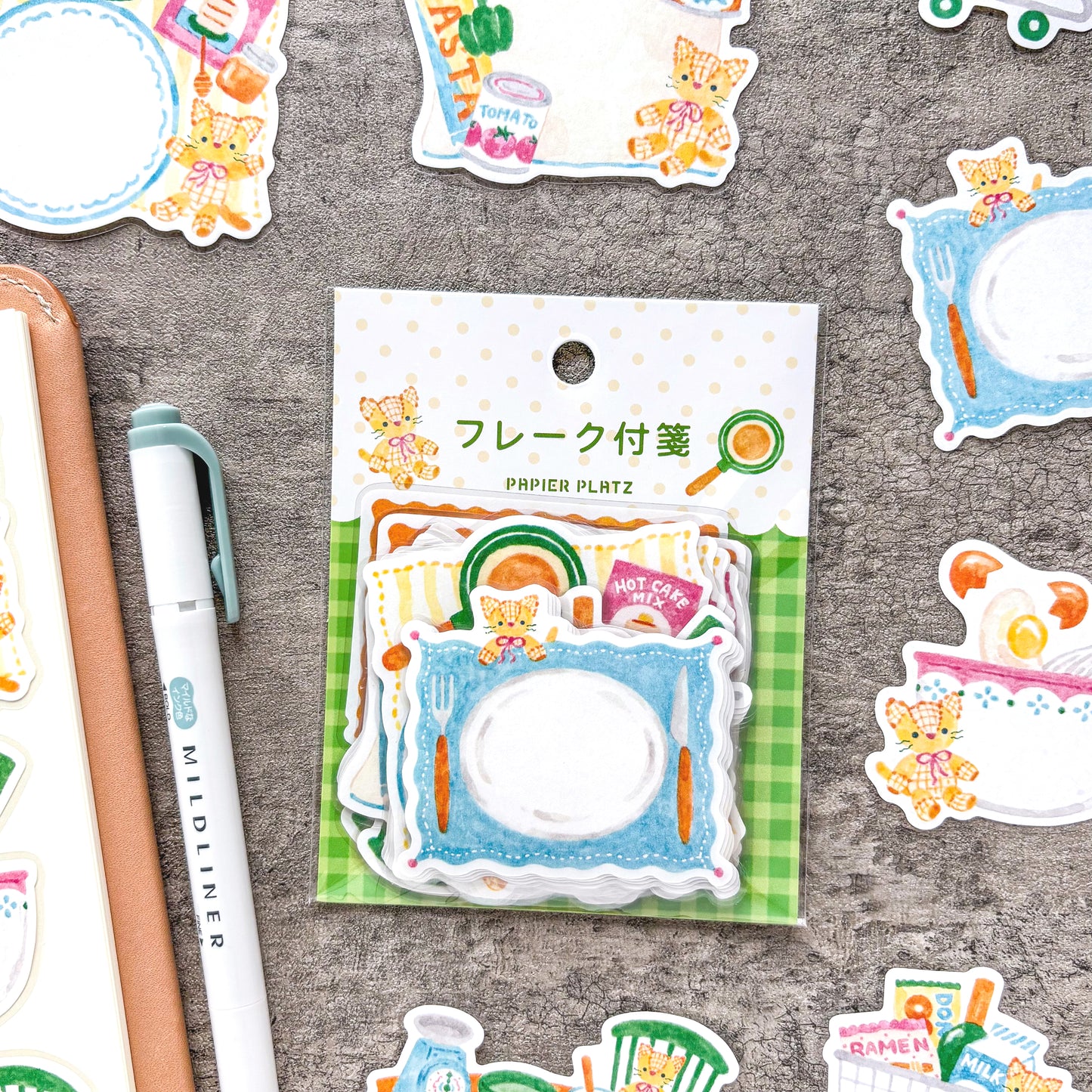 Waka Nakauchi / Flake Sticky Note - Cat's Kitchen