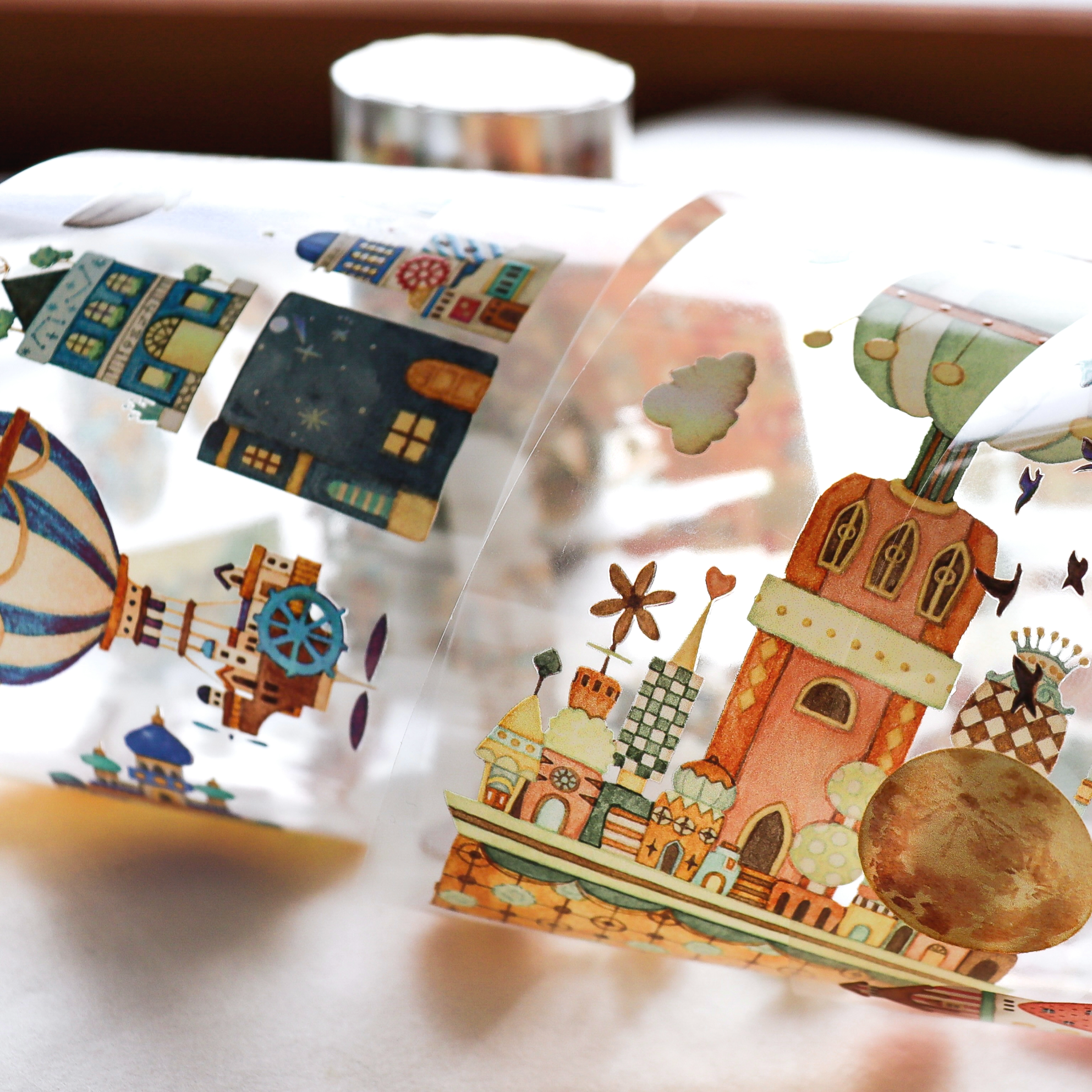 Kuusoogai / Foil-stamped Clear Roll Stickers