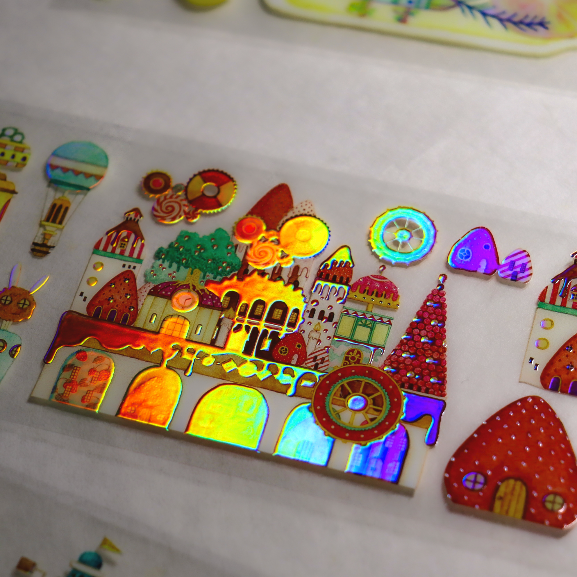 Kuusoogai / Foil-stamped Clear Roll Stickers