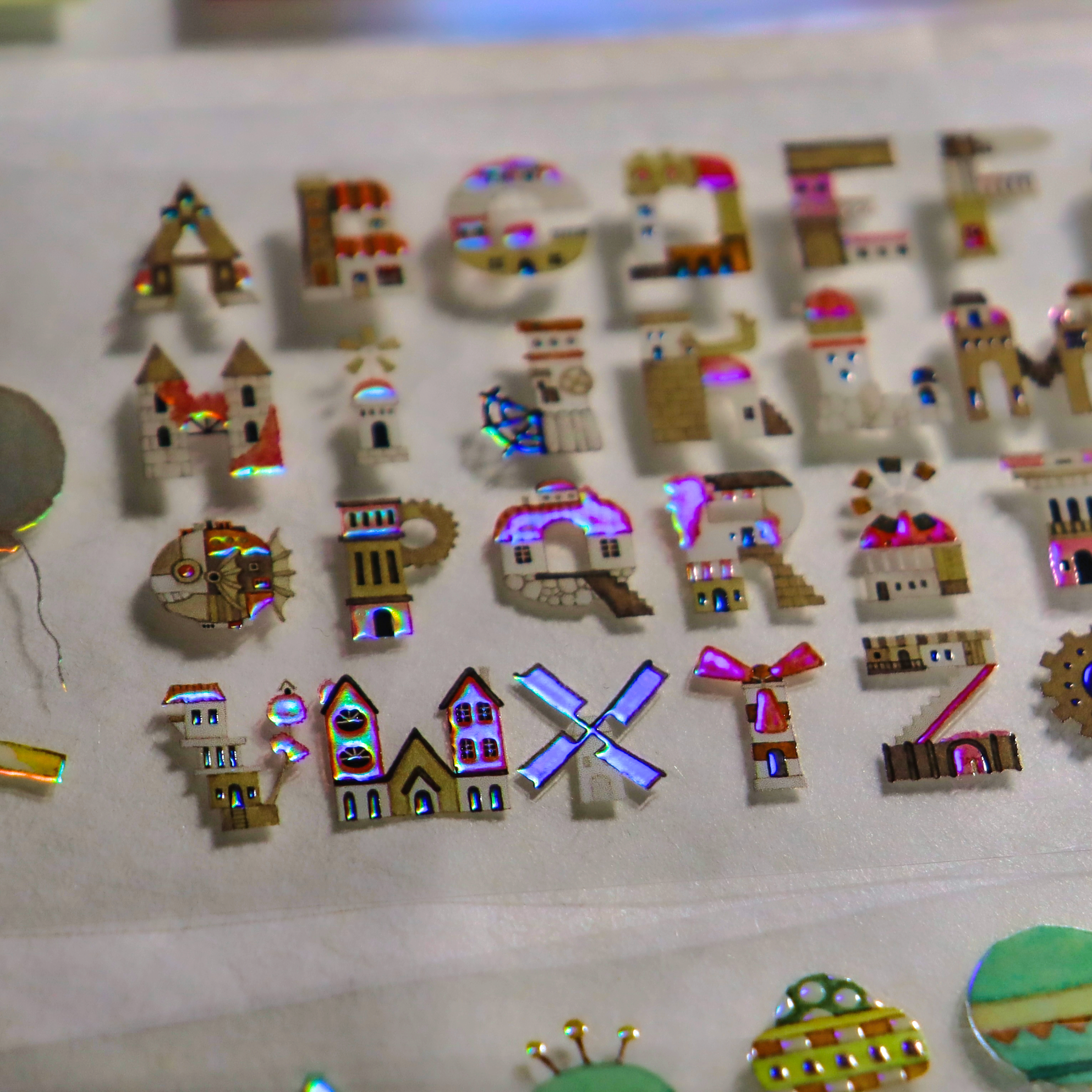 Kuusoogai / Foil-stamped Clear Roll Stickers