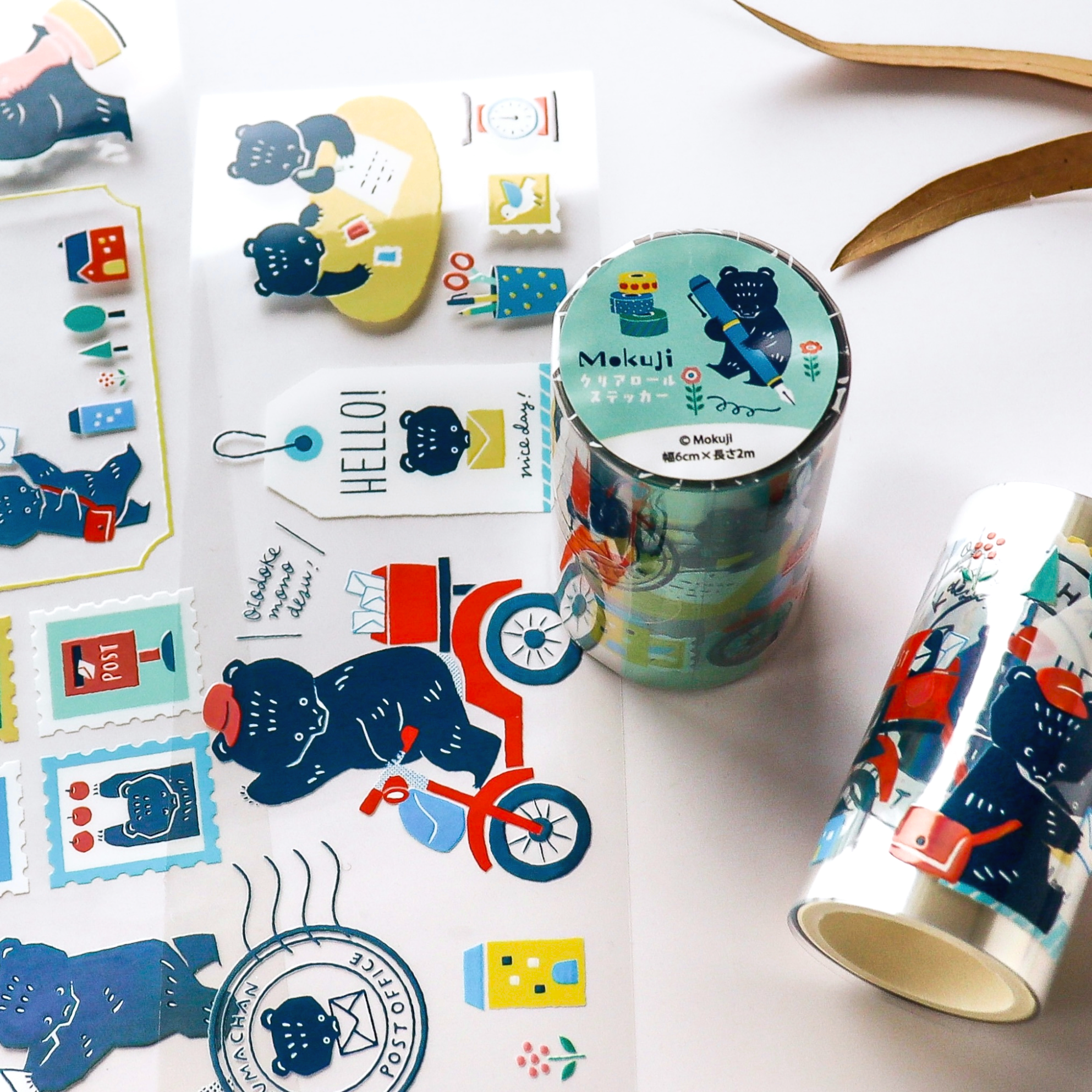 Mokuji / Foil-stamped Clear Roll Stickers
