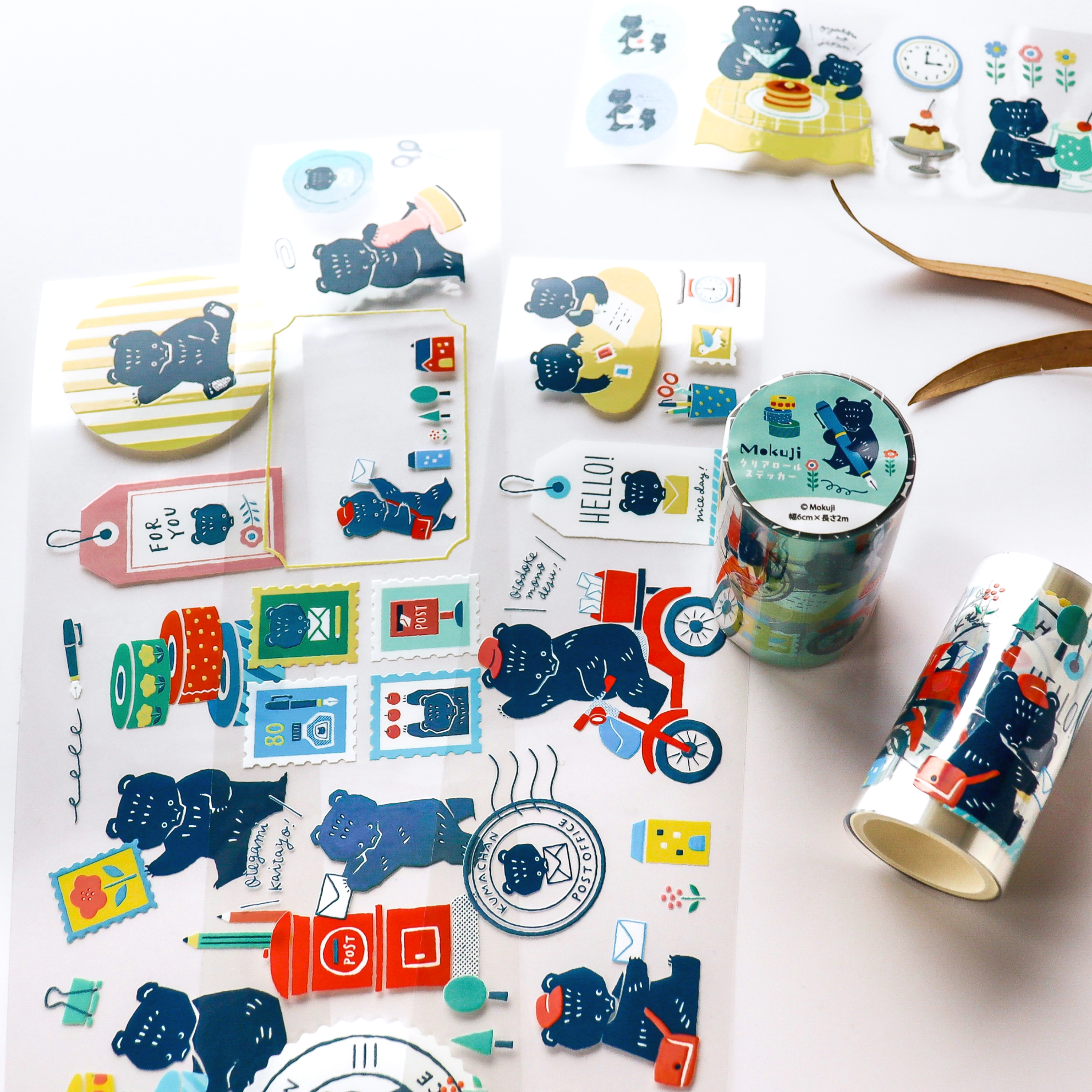 Mokuji / Foil-stamped Clear Roll Stickers