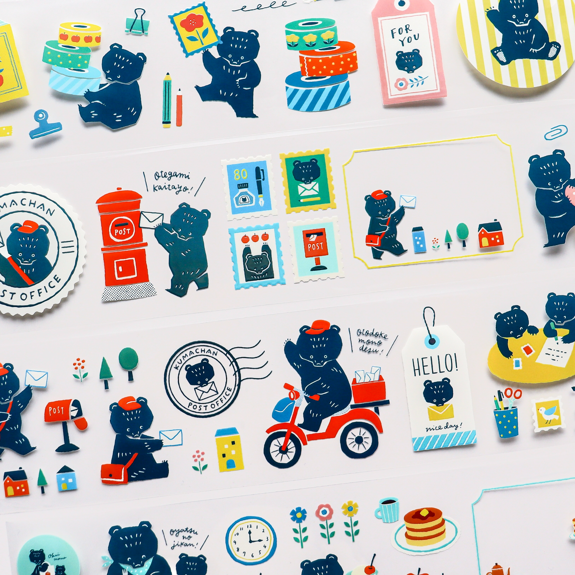 Mokuji / Foil-stamped Clear Roll Stickers