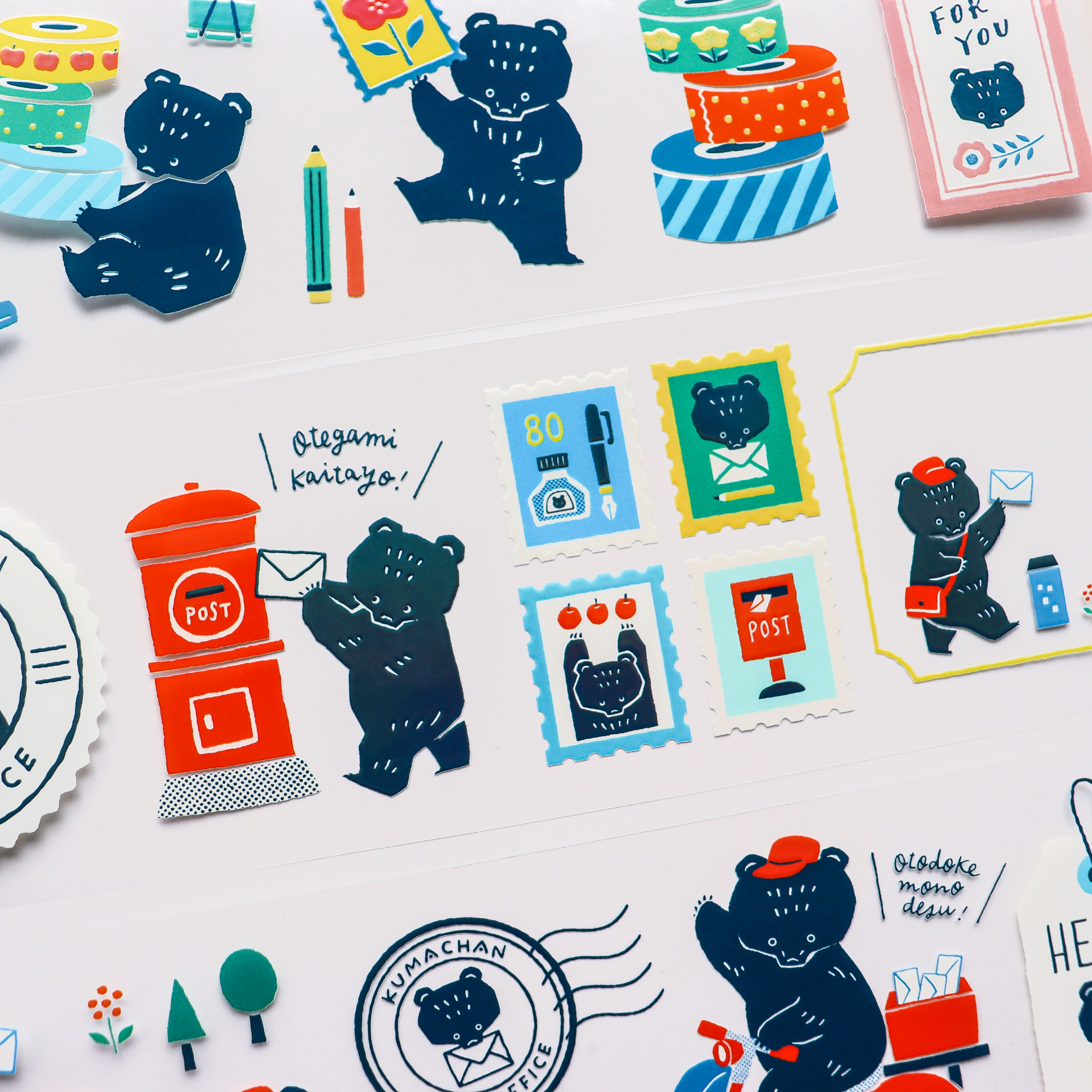 Mokuji / Foil-stamped Clear Roll Stickers