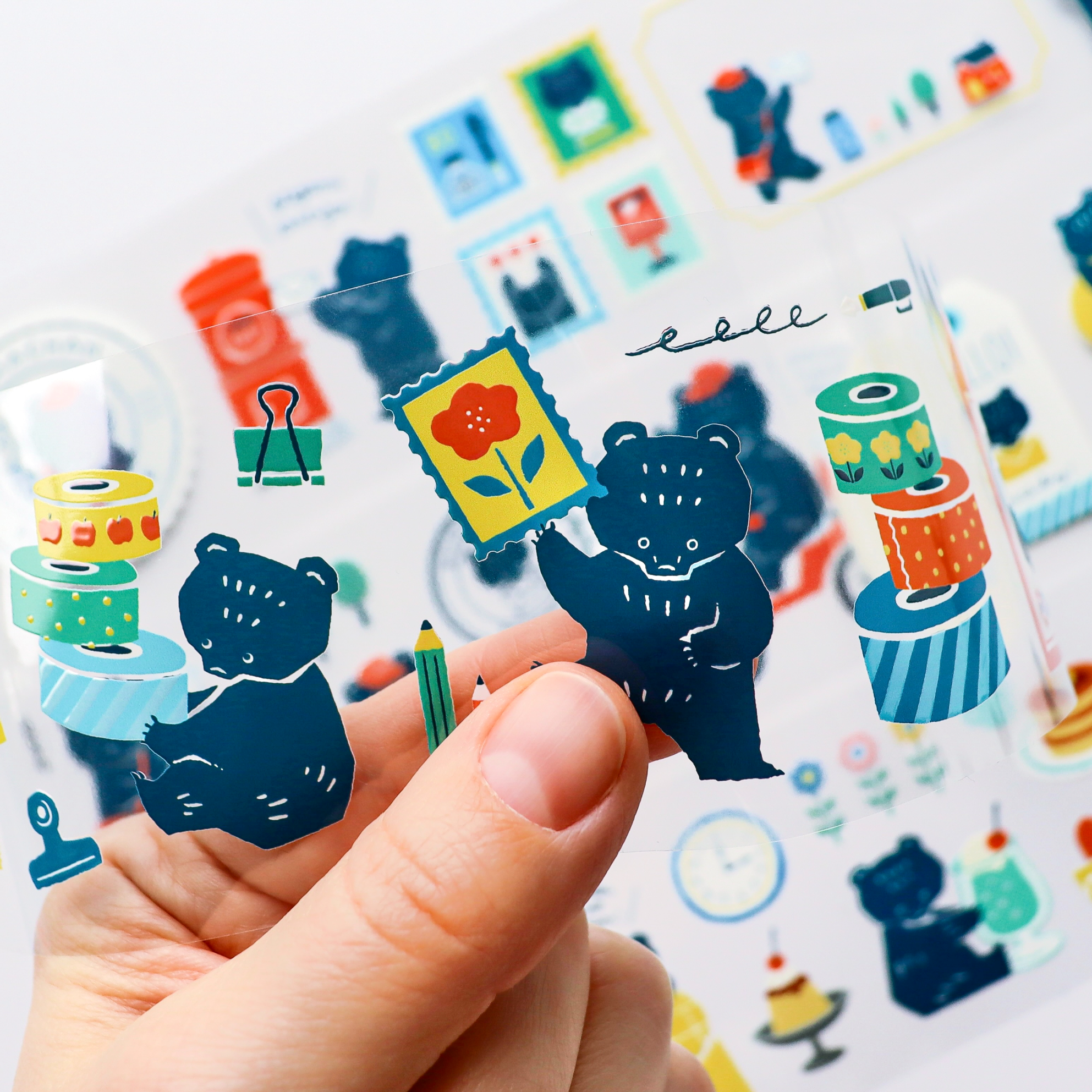 Mokuji / Foil-stamped Clear Roll Stickers