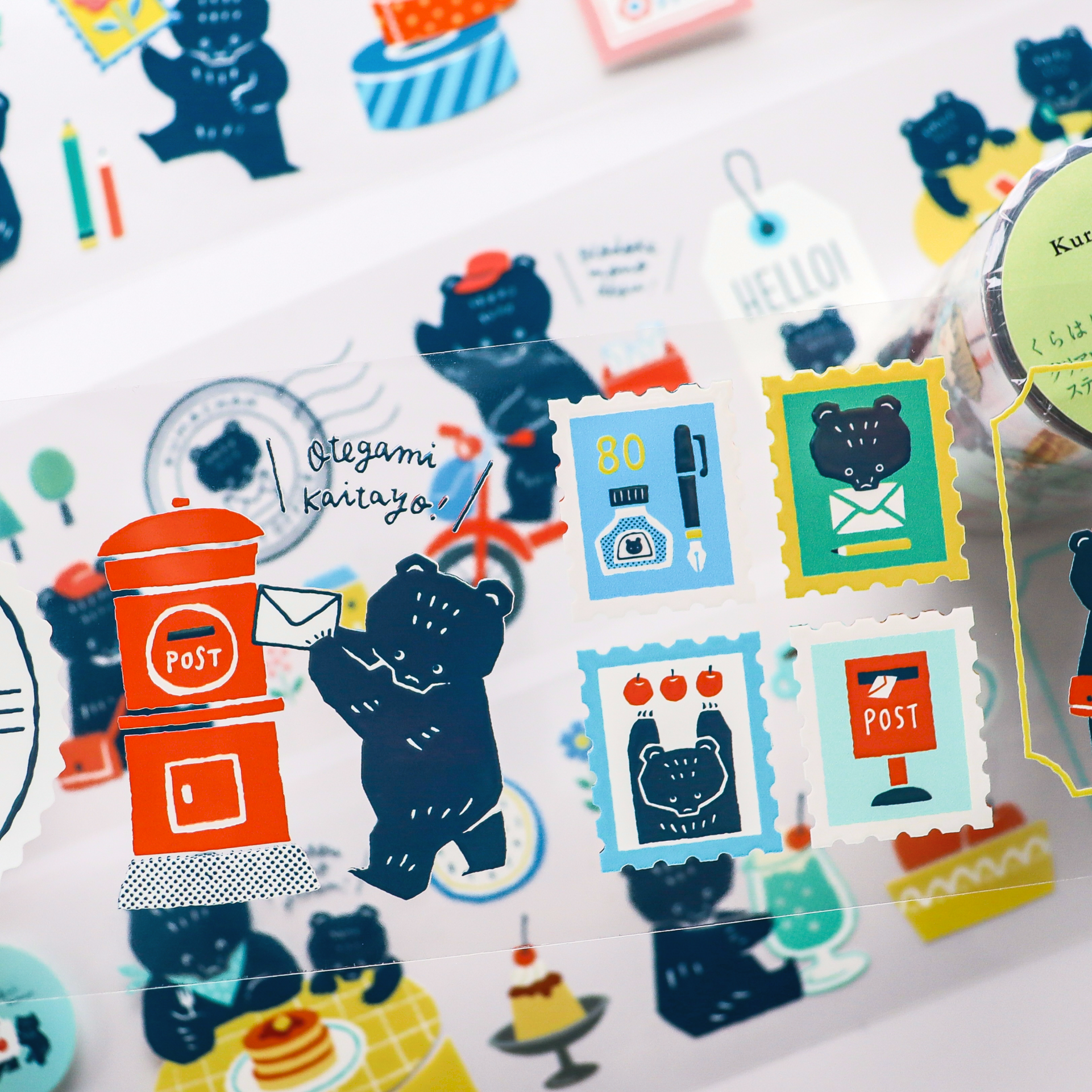 Mokuji / Foil-stamped Clear Roll Stickers