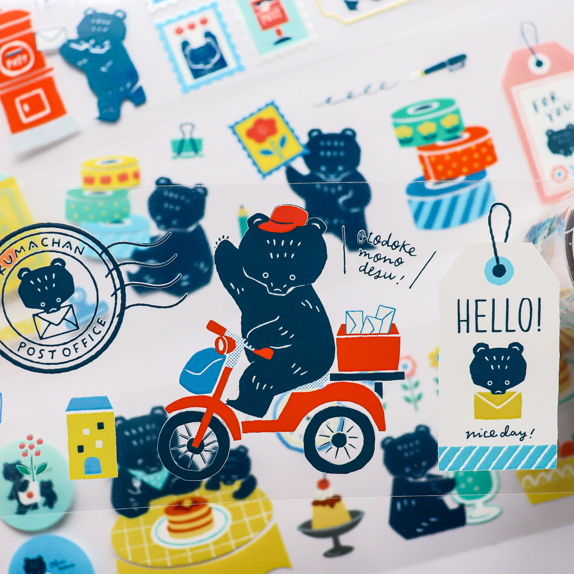 Mokuji / Foil-stamped Clear Roll Stickers